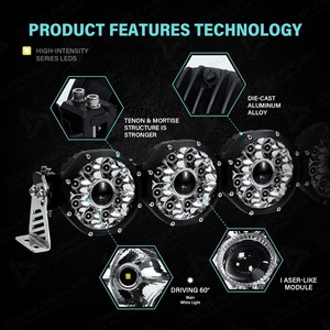 Barre de phares LED modulaire laser 38/42/48/50/52 pouces, projecteur de toit pour Jeep Patrol Hilux Ranger Land Cruiser 4x4 Overland - Product Image 3