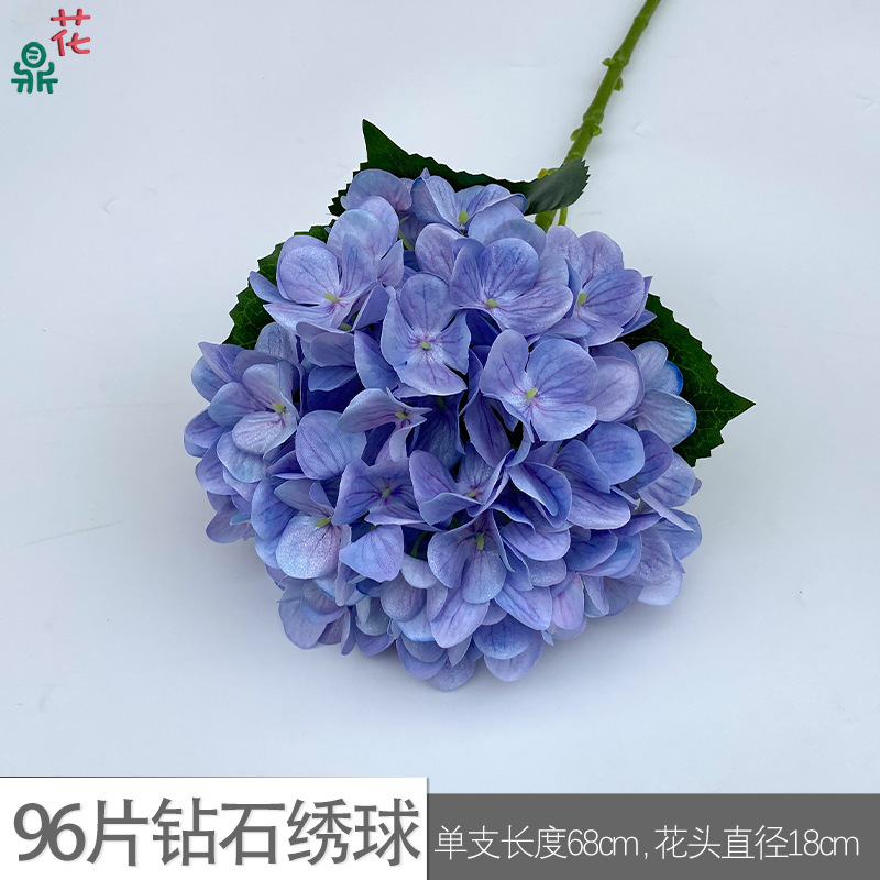 ดอกไฮเดรนเยียเพชร 96 ชิ้น GFG สีฟ้า-ม่วงอ่อน