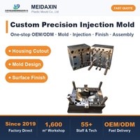 Service de fabrication de moules d'injection de précision sur mesure, pièces en plastique de forme spéciale ABS/Nylon, boîtier en plastique, usine OEM, MOQ 50 pièces