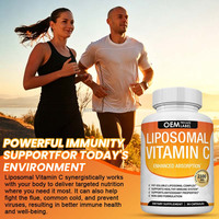 Capsules végétales liposomales de vitamine C OEM à marque privée, végétaliennes, sans gluten, pour adultes, 2100 mg, absorption améliorée, ascorbique liposoluble