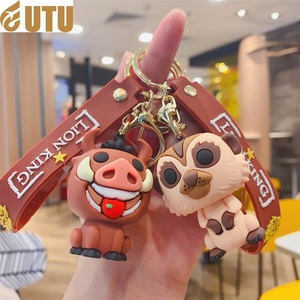 Porte-clés Simba Lion King Cool Hipster Animal Pendentif pour homme et femme Sac plastique Accessoires cadeau F - Product Image 1