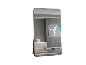 Mỹ phẩm khiêu vũ phẳng hình bầu dục nhỏ gọn gương Retro hiện đại hiện đại Retro tường gương 5mm Nhôm kính đơn giản cho phòng ngủ phòng tắm - Product Image 2