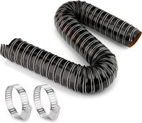 Tuyau d'admission d'air automobile Xinbo Industrial de 10 pieds de long, 2 pouces, en fibre de verre flexible avec revêtement en silicone, système de refroidissement CE