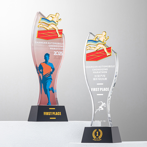 Premi del trofeo del corridore in cristallo con stampa a colori personalizzati DEMO per il vincitore dello Sport della <span class=keywords><strong>lega</strong></span> dei campioni di corsa con confezione regalo - Product Image 3
