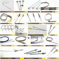 Sensor de Temperatura Termopar Tipo K de Alta Precisión, Blindado, de Acero Inoxidable, con Sonda Curva Impermeable, OEM para Controlador Térmico