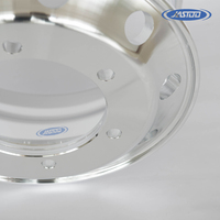 Jantes en alliage forgé sur mesure à 6 trous de fixation, 17,5x6,75 pouces, pour camions et autobus