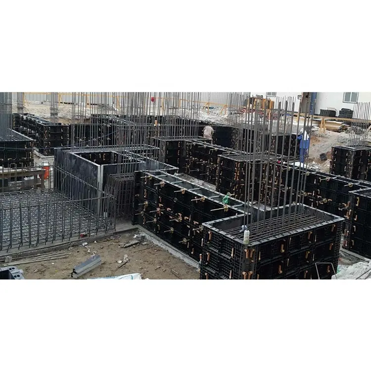 Reusable wall คอนกรีตพลาสติก formwork สำหรับอาคาร