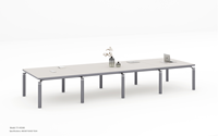 Meubles de bureau de bonne qualité, table de conférence en panneaux de particules pour immeuble de bureaux commercial