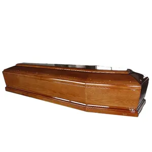 독특한 목재 화장 관과 관 맞춤형 디자인 성인용 장례식 관