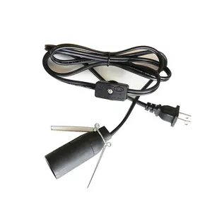 США поляризованный штекер с кабелем, комплект соляных ламп, переключатель передач, диммер, держатель E14