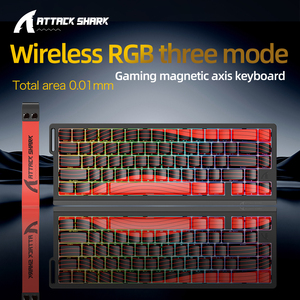 攻击鲨鱼X68PRO HE三模磁性开关无线有线8k 0.01毫米电子竞技游戏磁性开关键盘 - Product Image 4