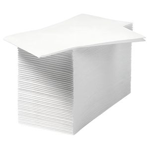 <span class=keywords><strong>Serviettes</strong></span> et <span class=keywords><strong>serviettes</strong></span> en <span class=keywords><strong>papier</strong></span> jetables écologiques 40*40cm 1 plis en pâte de bois vierge Airlaid 6 plis blancs 55gsm pour dîner, fête, mariage - Product Image 3