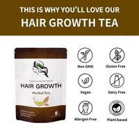 Sachets de thé aux herbes pour la croissance des cheveux, marque privée OEM, pour femmes et hommes, naturel, stoppe la chute des cheveux, nourrit le cuir chevelu, épaissit les cheveux, vente en gros