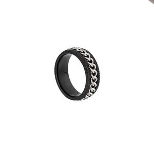 Anello Girevole da Uomo Apribottiglie con Catena <span class=keywords><strong>in</strong></span> <span class=keywords><strong>Acciaio</strong></span> Inossidabile, Gioiello alla Moda Anti-Ansia e Stress, Idea Regalo - Product Image 5