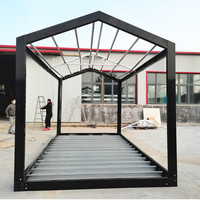 Box In Cameroun Plans d'étage de 40 pieds Maison préfabriquée légère Cadre de conteneur préfabriqué