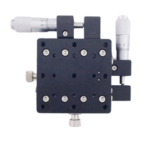 A24 Series XY Axis Manual Stage Platform Linear Stage 40x40/60x60/80x80 mm with Micrometer Head Adjustment for Optics Instrument