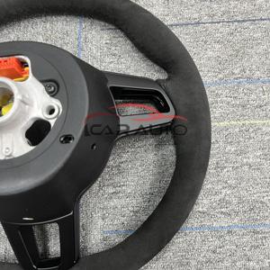 Volante Mejorado para <span class=keywords><strong>Porsche</strong></span> Alcatara Panamera <span class=keywords><strong>Cayenne</strong></span> Macan 718 Cayman Taran 918 911 Boxster 981 958 957 996 997 - Product Image 5