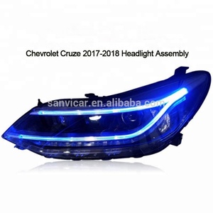 Ensemble de phares de voiture Sanvi pour Chevrolet Cruze 2017-2018 avec kit LED DRL HID, lentille de projecteur, style très vendu - Product Image 4