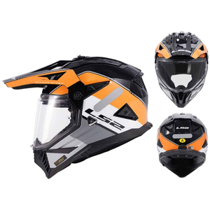 Ls2 mx702 unisex tất cả các mùa Flip-up Rally Mũ bảo hiểm kép Visor & chống sương mù ABS PC vật liệu XL Kích thước điều kiện mới - Product Image 6