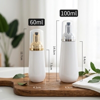 Flacons pour shampoing pour cils en crème, flacon de shampoing pour cils personnalisé, flacon de mousse blanche