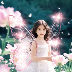 Ailes de papillon pour enfants, lumière électrique, musique, ailes d'ange, cadeau pour enfants, Halloween, fête d'anniversaire, déguisement, ailes de fée - Product Image 5