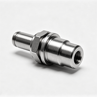 Raccord rapide en acier inoxydable pour collecteur usiné CNC, manchon de raccordement hexagonal, accouplement hydraulique et pneumatique, dessin personnalisé pris en charge