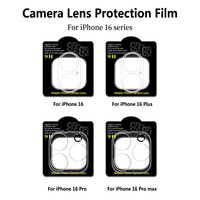 Protection d'objectif d'appareil photo pour iPhone 16 Plus Pro Max, en verre trempé HD, compatible avec les coques, protection d'écran de caméra arrière