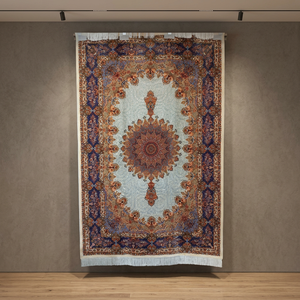 Alfombra Oriental Persa Hecha a Mano de Seda, Alfombra de Lujo para Interiores, Anudada a Mano, Diseño Moderno, Antideslizante, para Hogares y Hoteles - Product Image 5