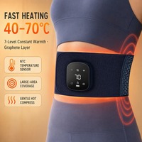 Ceinture de massage lombaire avec airbag, vibration, thérapie thermique, rechargeable 3000mAh