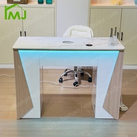 Station De Salon Professionnelle En Bois Mesas De Manicura Bureau Table À Ongles Avec Collecteur De Poussière