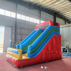 Kaluen-Glissière gonflable extérieure colorée <span class=keywords><strong>de</strong></span> 3m x 5m, château plein d'entrain, toboggan sautant pour enfants, grand toboggan sec gonflable à vendre - Product Image 4