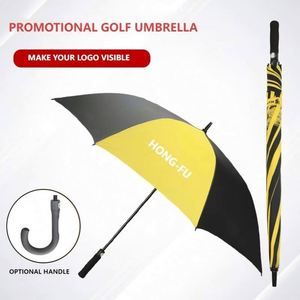 30 Inch Budget Black and Yellow Custom Golf <b>Umbrellas</b> for Sports Events 23 Inch 27 Inch - Product Image 4