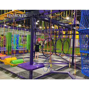 Parc de trampoline de grande taille avec certificat CE personnalisé <span class=keywords><strong>Centre</strong></span> de jeu pour enfants Parc de trampoline intérieur de protection avec Ninja Warrior - Product Image 5
