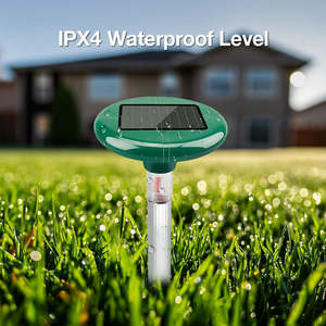 เครื่องไล่แมลงพลังงานแสงอาทิตย์อัลตร้าโซนิคกันน้ำใช้กลางแจ้งสำหรับสวนตัวตุ่นนกงู - Product Image 6