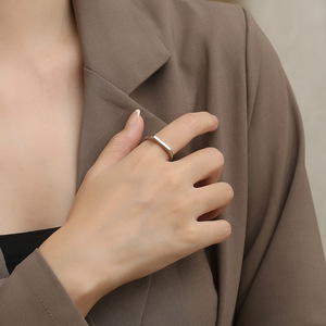 Women's Geometric <b>Titanium</b> Steel <b>Ring</b> Steel Gold Rose Gold Any Occasion Jewelry - Product Image 2