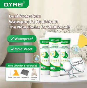 Kit de Reparación de Paneles de Yeso Impermeables y Antimoho, Pasta de Relleno Interior, Relleno de Paredes Fácil de Usar, Parche de Agujeros de Secado Rápido para el Hogar, Pintura Lista para Usar - Product Image 2