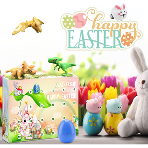 24 Days Blind Box Children's Gift Set Easter Egg Advent Calendar Fidget Advent Easter Calendar Easter Gift