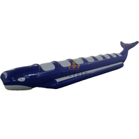 Haute qualité 0.9mm PVC bâche 8 passagers gonflable eau requin baleine tour banane bateau à vendre
