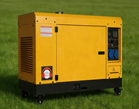 Générateur diesel monophasé 6,5 kW 220 V 50/60 Hz à refroidissement par air, 4 temps, silencieux, petit groupe électrogène ATS, vente chaude