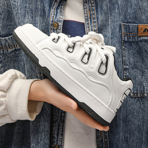 Zapatillas de deporte personalizadas de fabricante con mi logotipo, zapatos de marca de alta calidad de cuero genuino, zapatos de monopatín informales a la moda, zapatillas de deporte para hombre - Product Image 2