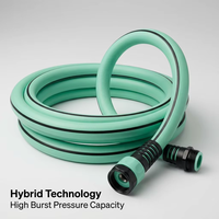 Tuyau d'arrosage professionnel hybride en polymère 450 PSI, résistant aux intempéries, flexible et anti-plis, 15 m, pour usage commercial