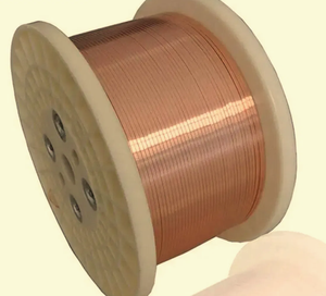 Fil plat en <span class=keywords><strong>cuivre</strong></span> nu de taille personnalisée 3.0mm * 0.5mm, <span class=keywords><strong>recuit</strong></span> doux pour moteur et harnais automobile - Product Image 4