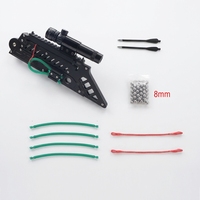 Slingshot de chasse pliable Piaoyu vert/rouge, en plastique, pour adultes, accessoires de tir à l'arc, tir de balles, sports de plein air