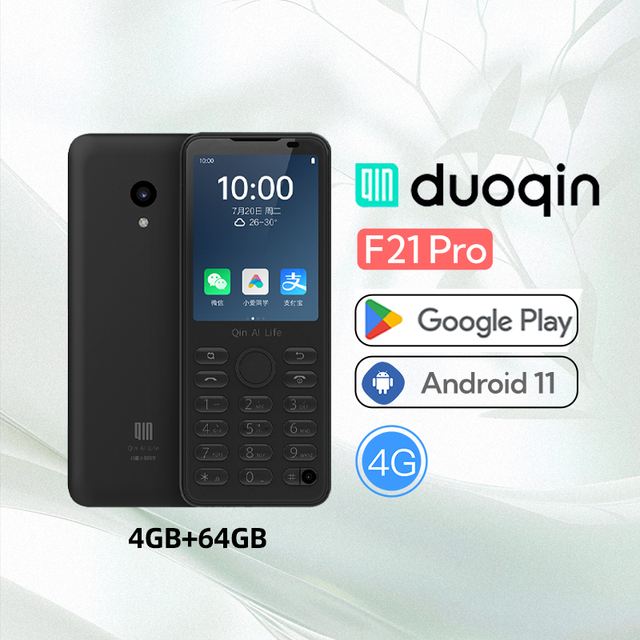 Wholesale Duoqin Android 11 Touch Screen 4G Smart Mobile Phone Supports Google Store Qin F21 Pro