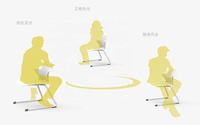 Chaise d'étude pour étudiants de classe moderne conforme à la norme ANSI/BIFMA, durable, ergonomique, écologique, en acier