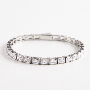 Bracelets Tennis Délicats en Acier Inoxydable 316L, Zircon, Anti-ternissement, Étanche, Style Hip-Hop, pour Hommes et Femmes - Product Image 6