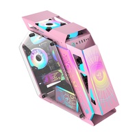 Armoire de jeu Matx Computer Case Mid Tower Cabinet for Mini Pc Case Acrylique Transparent Cases