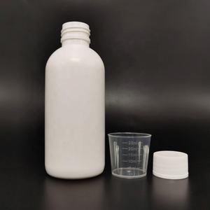 200cc 실험실을 위한 백색 야윈 병 기침 시럽 측정 모자 액체 약 시약 병 - Product Image 5