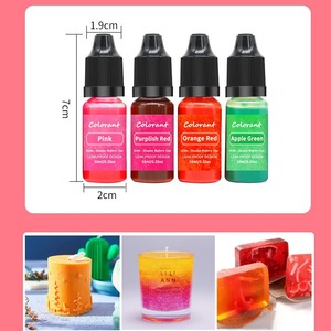 Colorante Líquido en 20 Colores de 10ml Cada Uno para Fabricación de Velas, Jabones, Manualidades y Arte DIY - Product Image 6