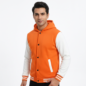 Veste de basket-ball unisexe personnalisée avec impression couleur, style streetwear, grandes tailles, avec logo brodé en chenille. - Product Image 1